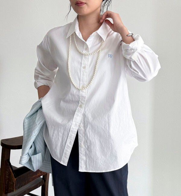 fredy emue「FR刺繍オックスコンパクトシャツ」|シャツ・ブラウス|