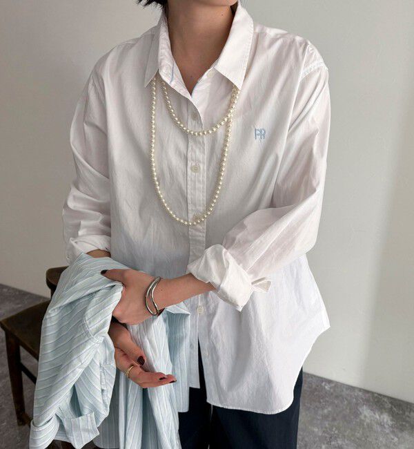 fredy emue「FR刺繍オックスコンパクトシャツ」|シャツ・ブラウス|