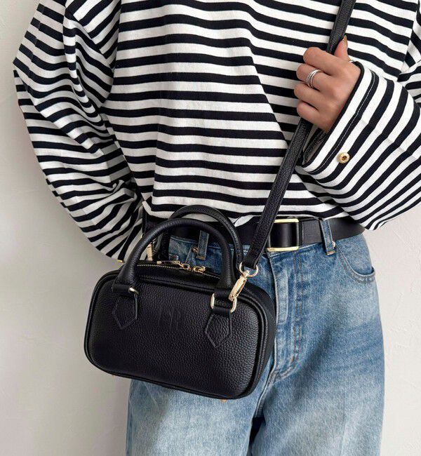 fredy emue「FRミニレザーボストンバッグ」|ショルダー・メッセンジャー|