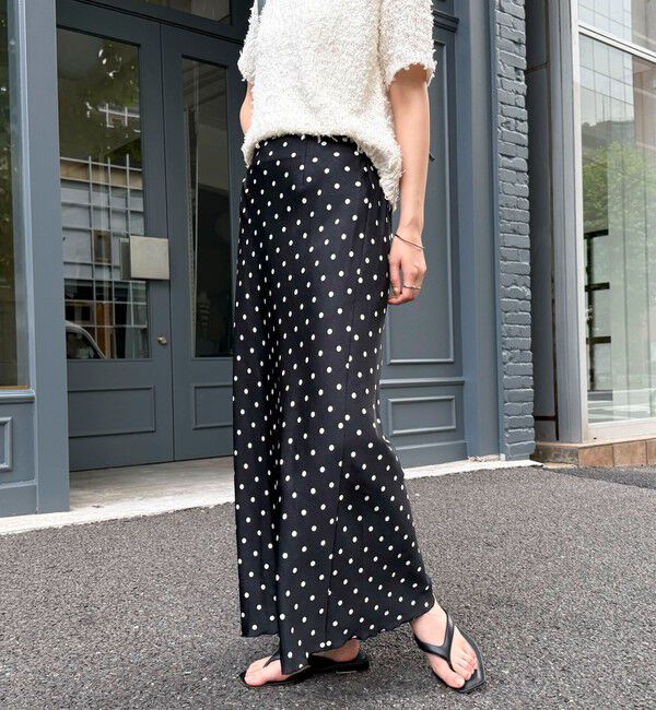 fredy emue「ワッシャーサテンドットスカート」|スカート|