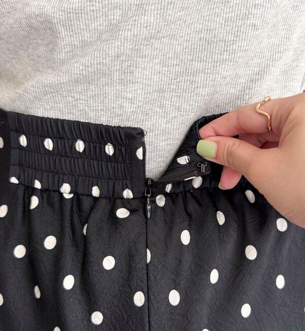 fredy emue「ワッシャーサテンドットスカート」|スカート|