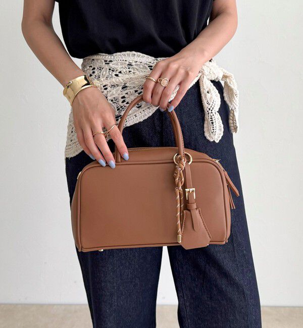 fredy emue「チャーム付横長ボストンバッグ」|ショルダー・メッセンジャー|