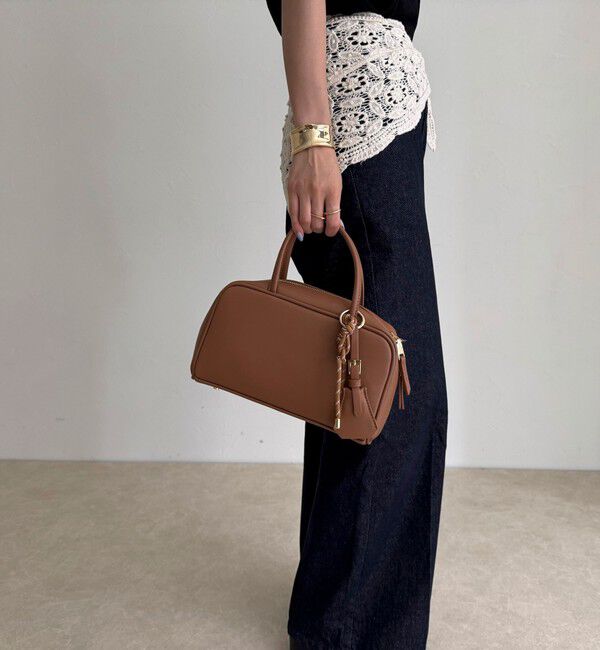 fredy emue「チャーム付横長ボストンバッグ」|ショルダー・メッセンジャー|