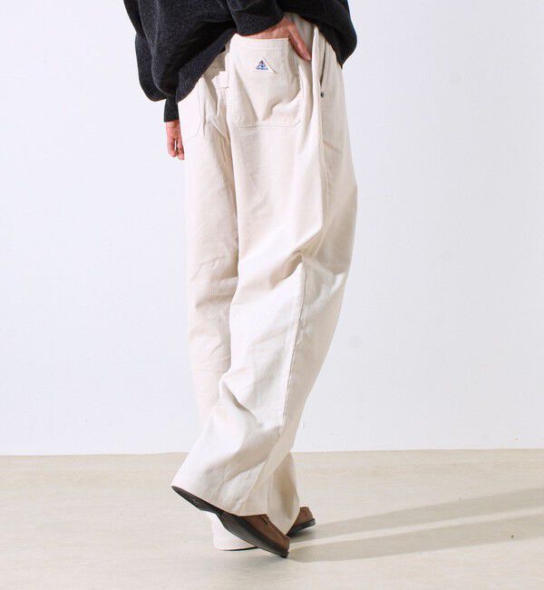 GLOSTER「【セットアップ対応】【GEVACO】コーデュロイ イージーワイドパンツ」|チノ|