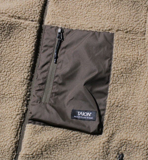 GLOSTER「【2WAYで着回せる】【UNISEX】GLOSTER配色別注 TAIONボア&times;ダウンブルゾン」|ダウン|