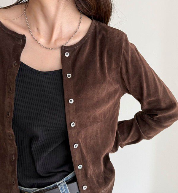 fredy emue「シアーフロッキーコンパクトカーディガン」|カーディガン|