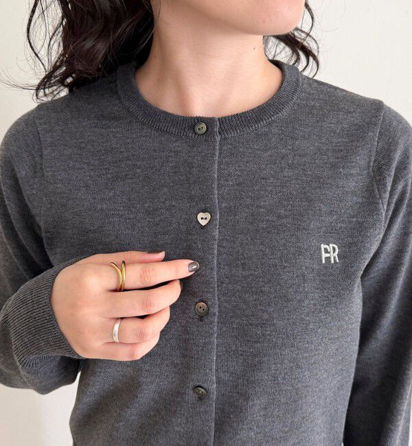 fredy emue「FR刺繍ベーシックカーディガン」|カーディガン|