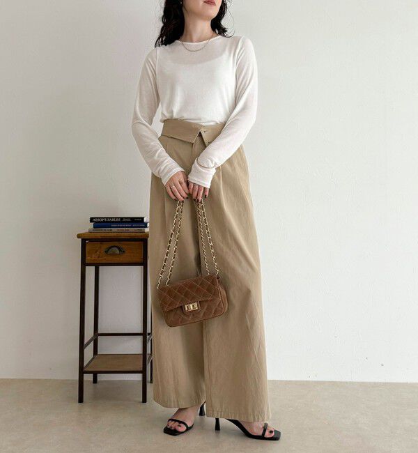 fredy emue「ウールブレンドシアーロンTシャツ」|Tシャツ・カットソー|