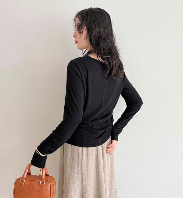 fredy emue「ウールブレンドシアーロンTシャツ」|Tシャツ・カットソー|