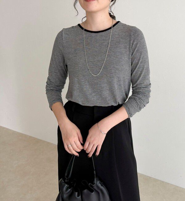 fredy emue「ウールブレンドシアーロンTシャツ」|Tシャツ・カットソー|