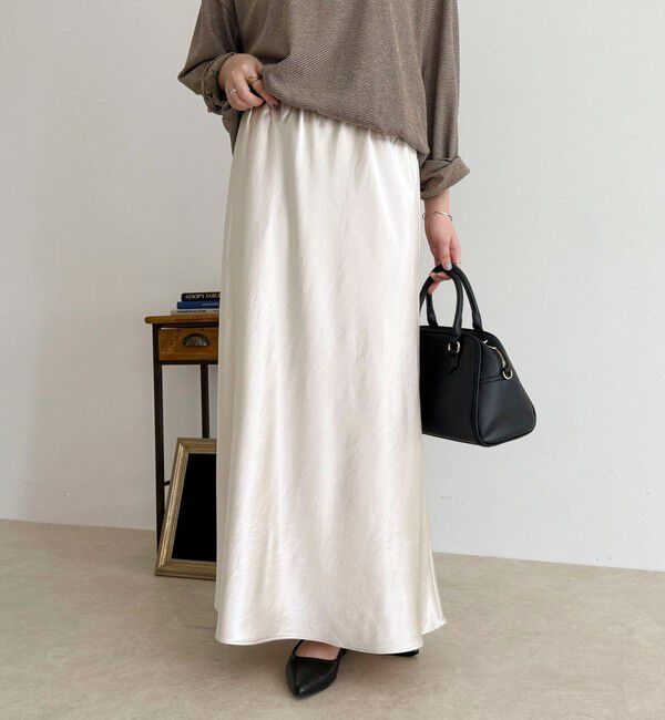 fredy emue「シルキーヘビーサテンスカート」|スカート|