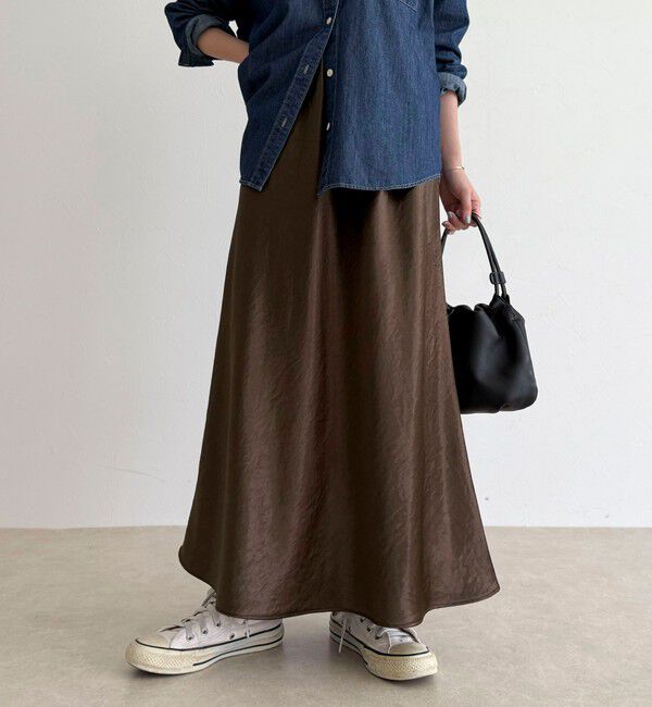 fredy emue「シルキーヘビーサテンスカート」|スカート|