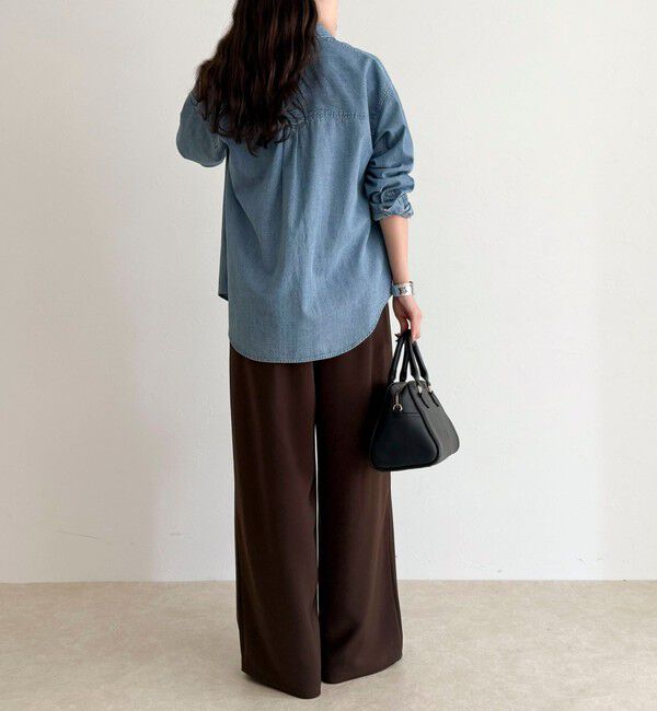 fredy emue「【リピーター続出！/高身長サイズあり】とろみWarmストレートイージーパンツ」|チノ|