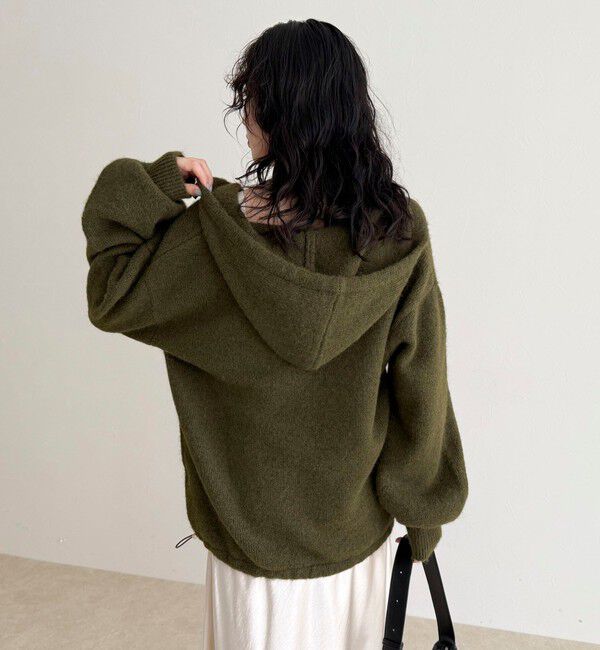 fredy emue「フード付きニットプルオーバー」|ニット・セーター|