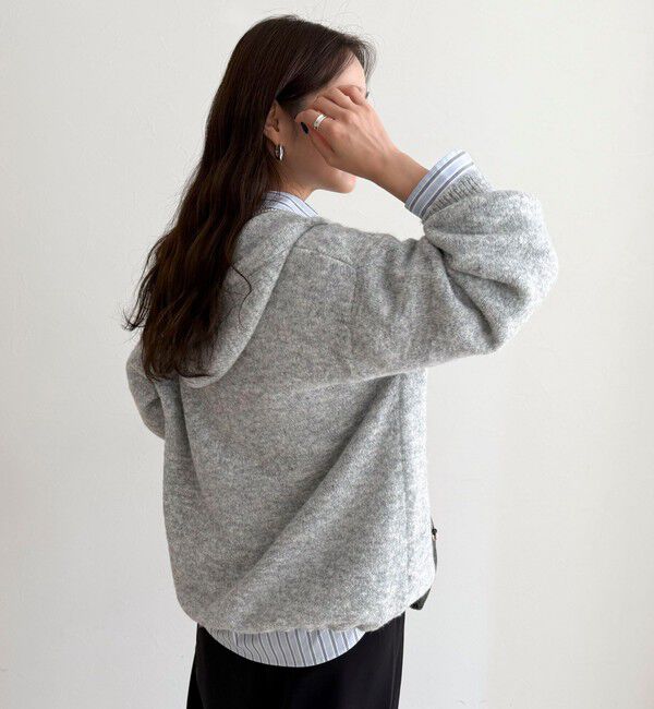 fredy emue「フード付きニットプルオーバー」|ニット・セーター|