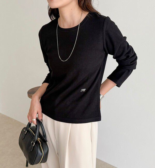 fredy emue「起毛テレココンパクトプルオーバー」|Tシャツ・カットソー|ブラック