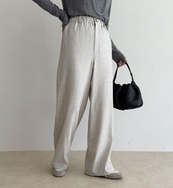 fredy emue「ウールライクイージーワークパンツ」|チノ|