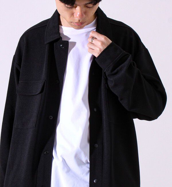 GLOSTER「【晩夏から秋本番まで活躍】ドライリップル フラップポケットシャツ」|シャツ・ブラウス|