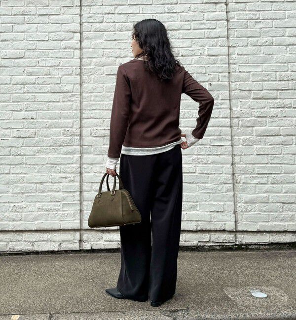 fredy emue「レイヤード風ヘンリーネックプルオーバー」|Tシャツ・カットソー|