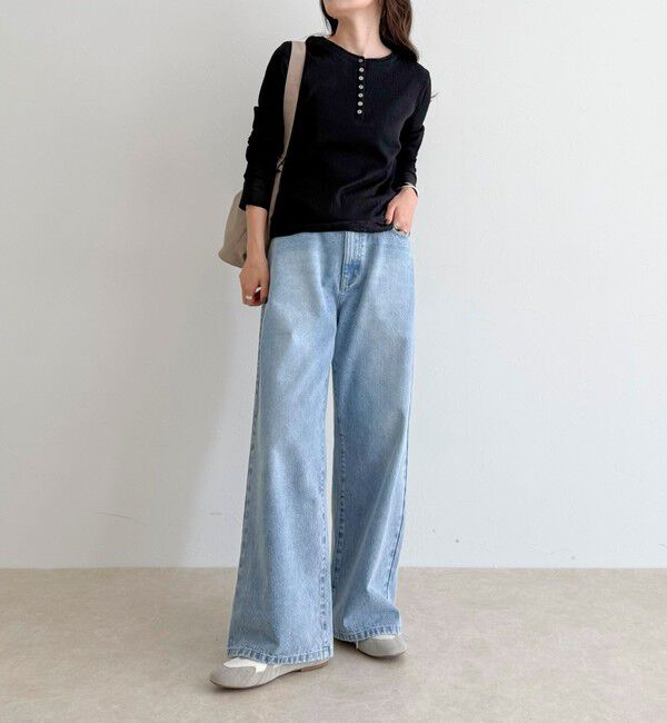 fredy emue「レイヤード風ヘンリーネックプルオーバー」|Tシャツ・カットソー|