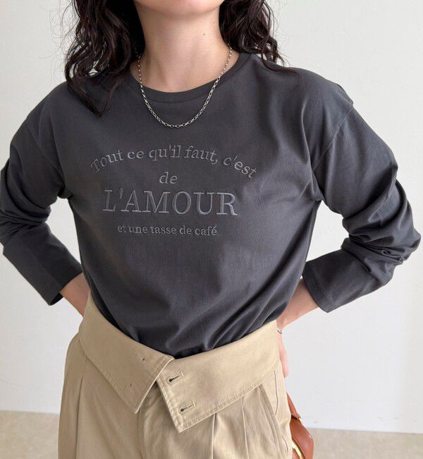 fredy emue「ワントーンロゴロンTシャツ」|Tシャツ・カットソー|