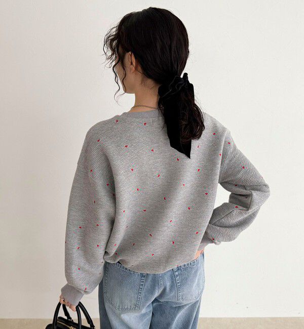 fredy emue「【大人気リバイバル】ハート刺繍コンパクトスウェットプルオーバー」|スウェット・ジャージ|