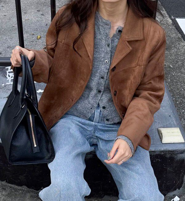 fredy emue「フェイクスエードジャケット」|テーラードジャケット|