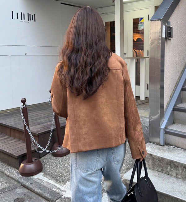 fredy emue「フェイクスエードジャケット」|テーラードジャケット|