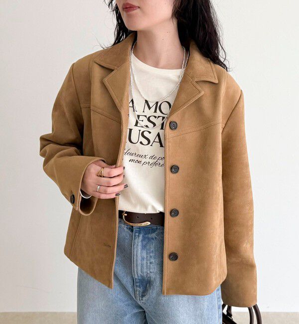 fredy emue「フェイクスエードジャケット」|テーラードジャケット|