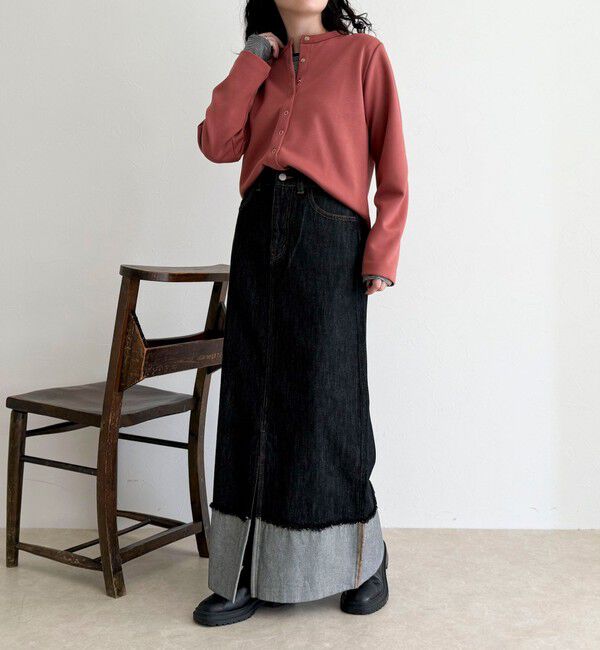 fredy emue「ポンチドット釦カーディガン」|カーディガン|