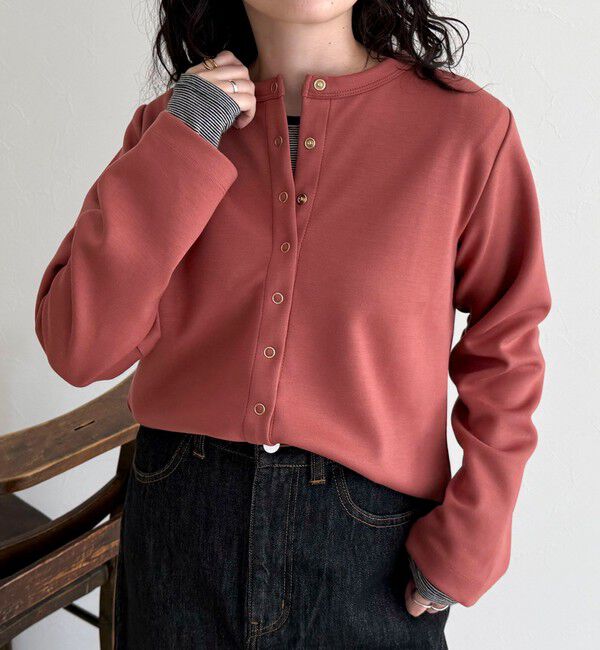 fredy emue「ポンチドット釦カーディガン」|カーディガン|