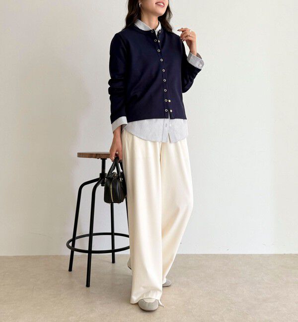 fredy emue「ポンチドット釦カーディガン」|カーディガン|