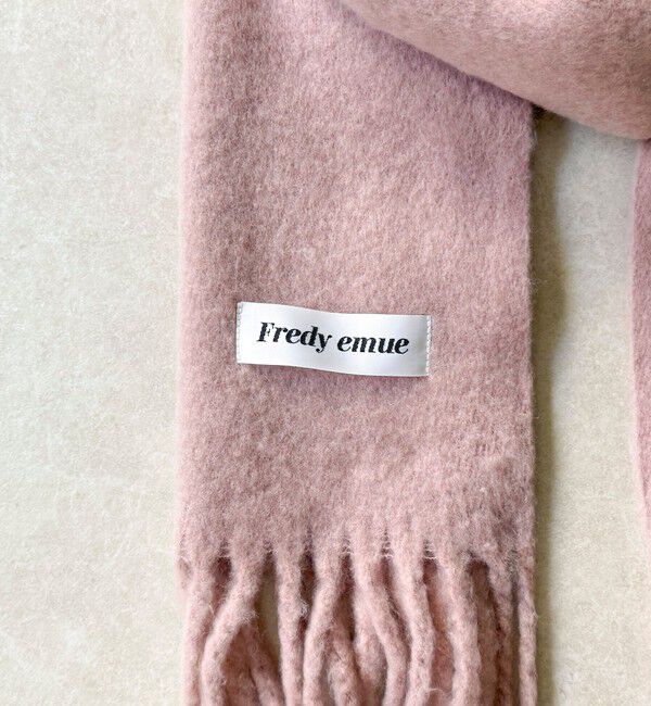 fredy emue「ウール混ブークレ無地マフラー 30」|マフラー|