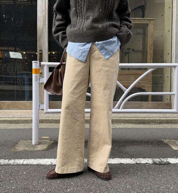 fredy emue「コーデュロイストレートパンツ」|チノ|