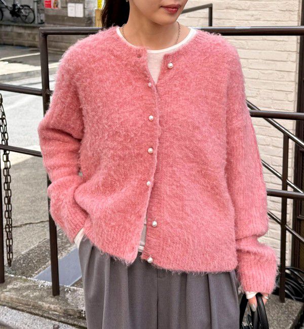 fredy emue「ふわふわ起毛ニットカーディガン」|カーディガン|