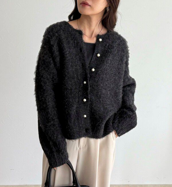 fredy emue「ふわふわ起毛ニットカーディガン」|カーディガン|