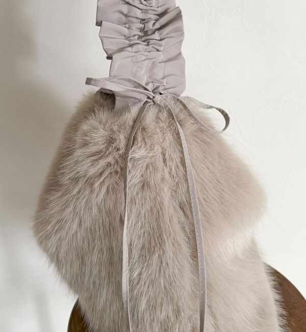 fredy emue「ギャザーハンドルエコファーショルダーバッグ」|ショルダー・メッセンジャー|