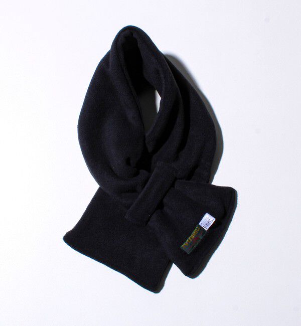 GLOSTER「【GLOSTER別注】【TWEEDMILL】ループフリーススカーフ」|マフラー|ブラック
