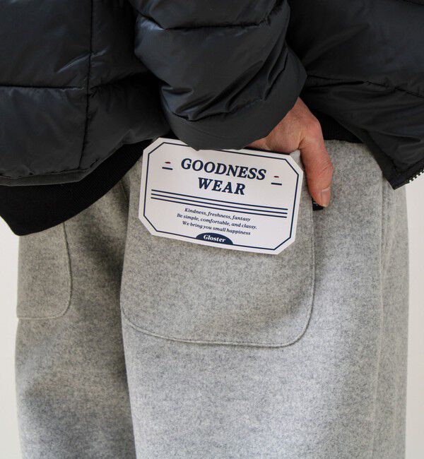 GLOSTER「【GOODNESS WEAR】リラックスメルトンパンツ」|チノ|