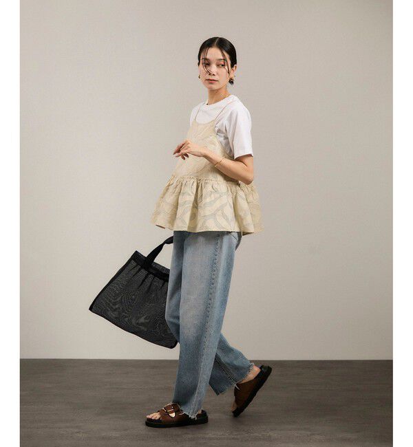 SALON adam et rope'「【Diminutivo（ディミヌティーボ）】メッシュトートバッグ ソリッド 小」|トートバッグ|