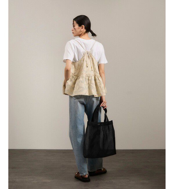 SALON adam et rope'「【Diminutivo（ディミヌティーボ）】メッシュトートバッグ ソリッド 小」|トートバッグ|