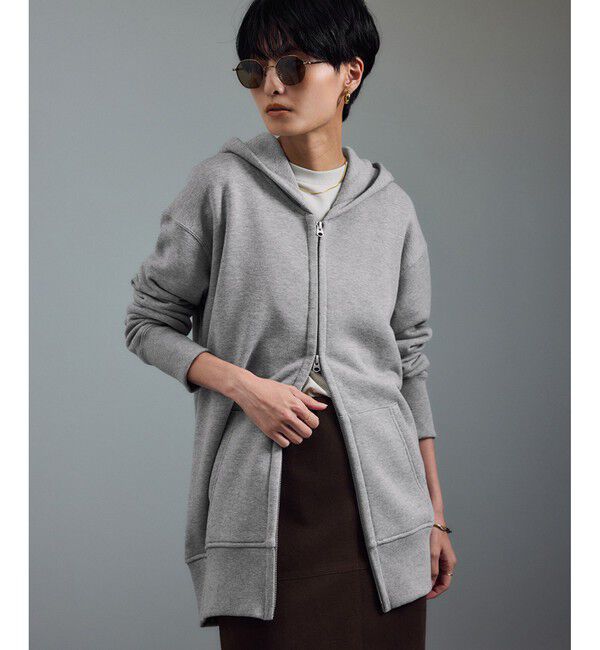 SALON adam et rope'「【Americana（アメリカーナ） for SALON】別注ジップフーディー」|パーカー|グレーサブ(09)