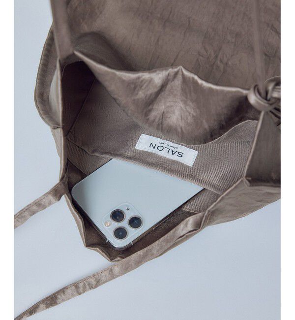 SALON adam et rope'「【WEB限定】コードチャーム付サテントート / A4」|トートバッグ|