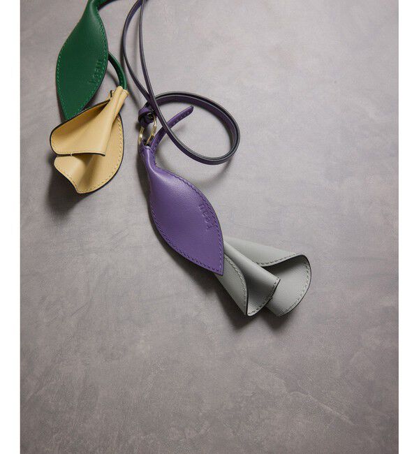 ROPE「【teau・牛革】panier pansy ring charm（キー/バッグチャーム・ネックレス）」|チャーム・キーホルダー|