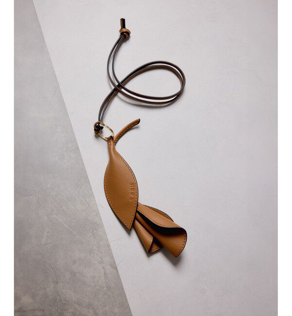 ROPE「【teau・牛革】panier pansy ring charm（キー/バッグチャーム・ネックレス）」|チャーム・キーホルダー|