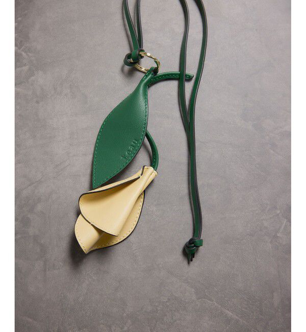 ROPE「【teau・牛革】panier pansy ring charm（キー/バッグチャーム・ネックレス）」|チャーム・キーホルダー|