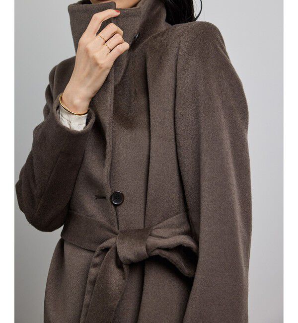 ROPE「プレミアムカシミヤ ロングコート【逸品・マルチWAY】【25AW】」|ステンカラーコート|