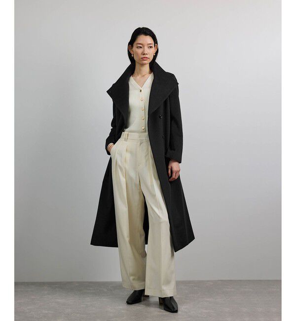 ROPE「プレミアムカシミヤ ロングコート【逸品・マルチWAY】【25AW】」|ステンカラーコート|