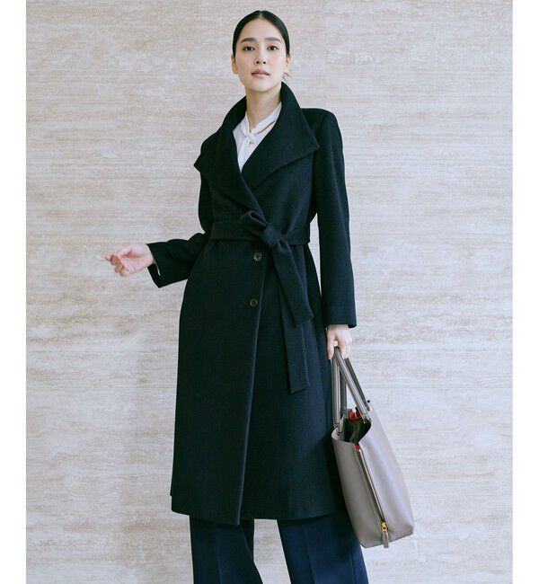 ROPE「プレミアムカシミヤ ロングコート【逸品・マルチWAY】【25AW】」|ステンカラーコート|