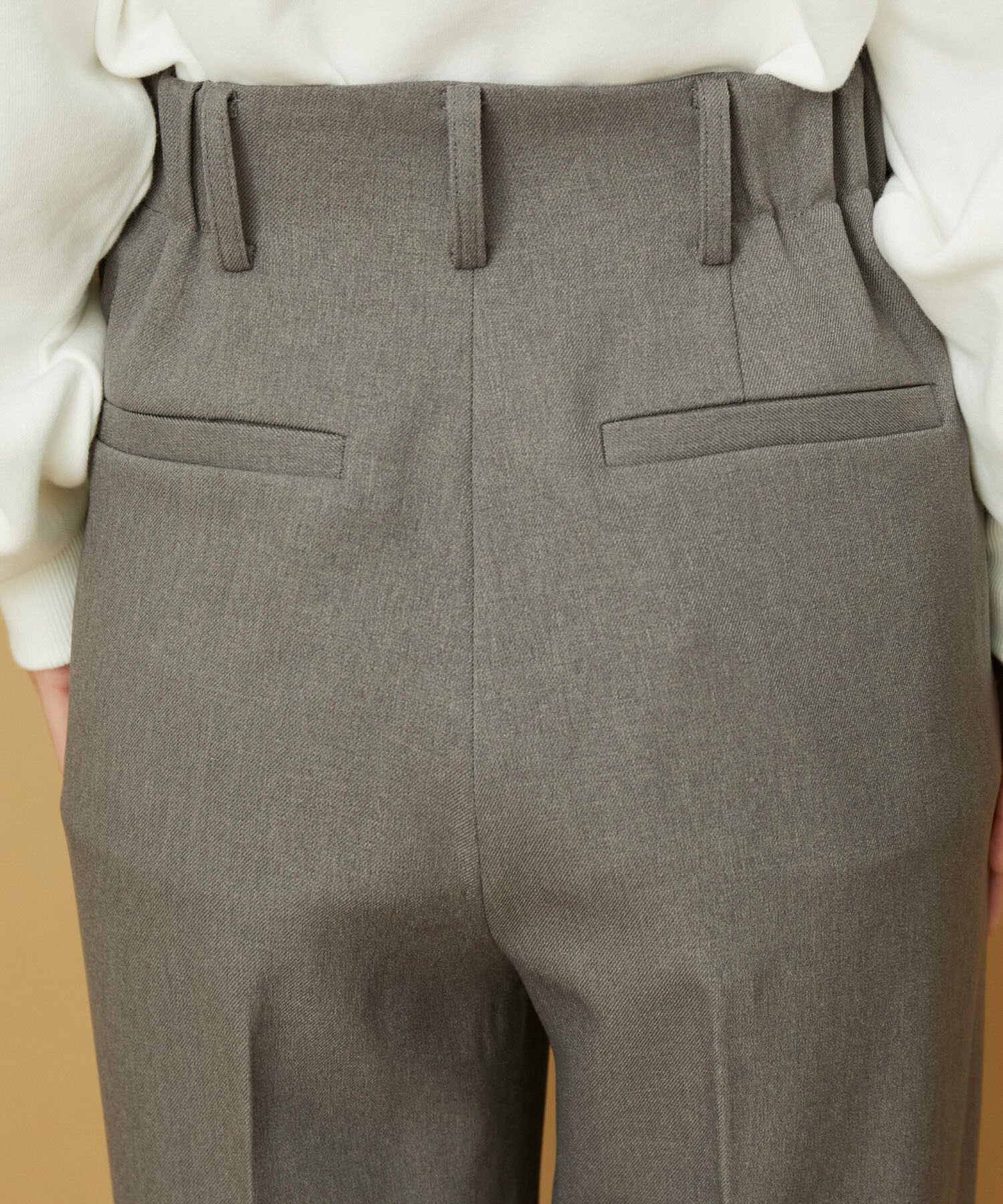 VIS「【セットアップ対応】ウールライクメランジワイドパンツ【アンチピリング・洗える】」|スラックス|